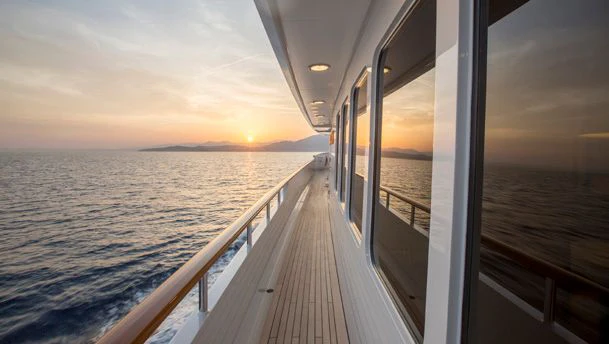a boat on the water aboard HERCULES Yacht for Sale