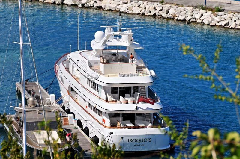 a boat in the water aboard HERCULES Yacht for Sale