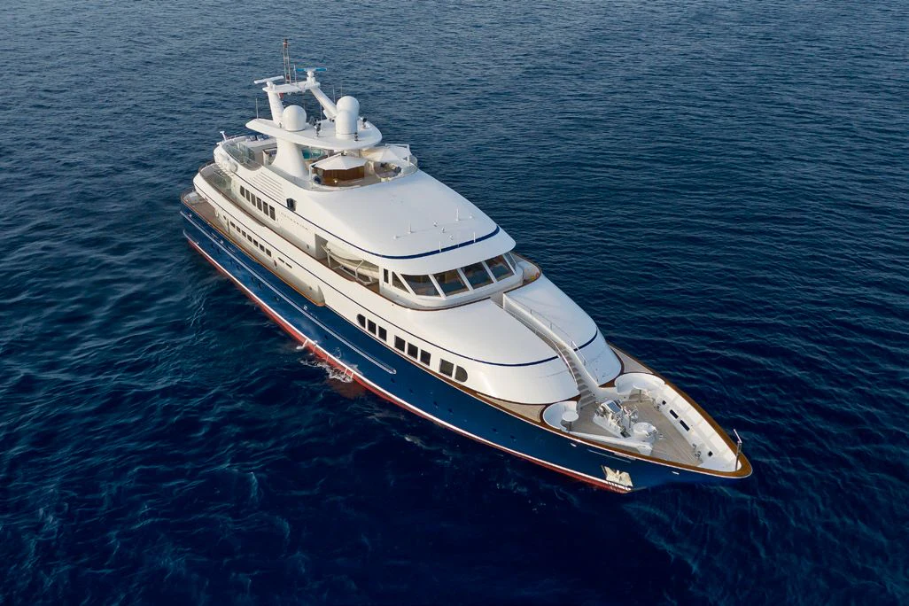 a boat in the water aboard HERCULES Yacht for Sale