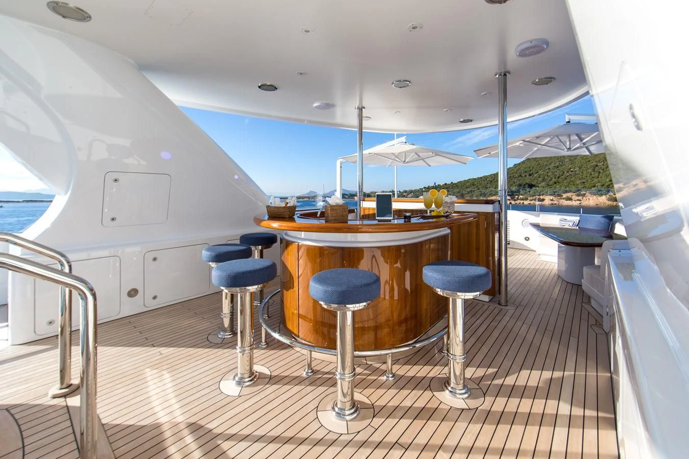 a boat on the water aboard HERCULES Yacht for Sale