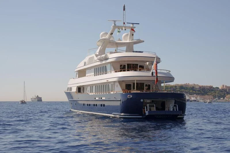 a boat on the water aboard HERCULES Yacht for Sale