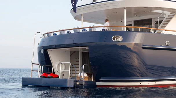 a boat on the water aboard HERCULES Yacht for Sale