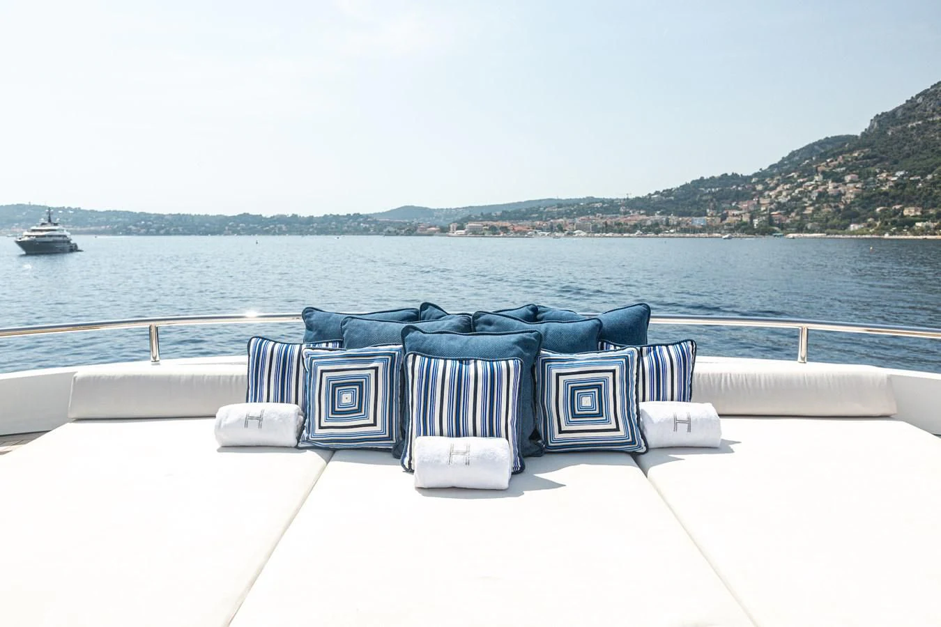 a group of bins on a boat aboard HERCULES Yacht for Sale