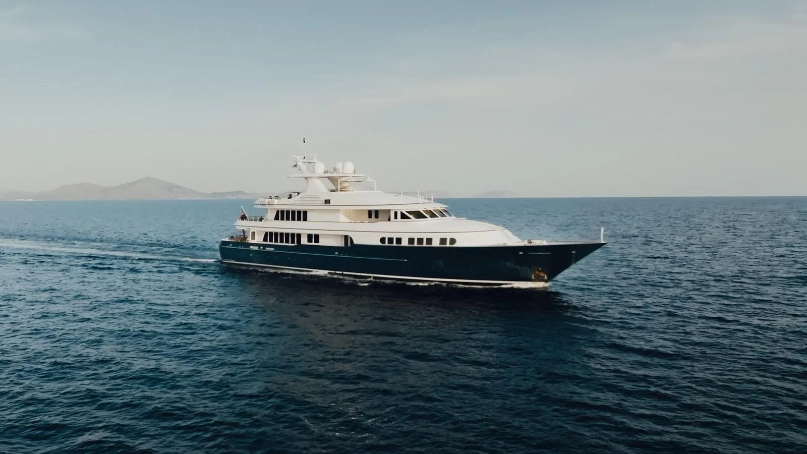 a boat in the water aboard HERCULES Yacht for Sale
