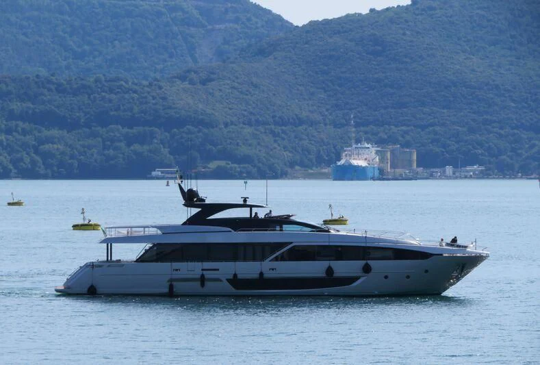 a boat in the water aboard ANAISA Yacht for Sale