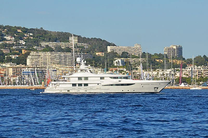 a boat in the water aboard GRACE (YET) Yacht for Sale