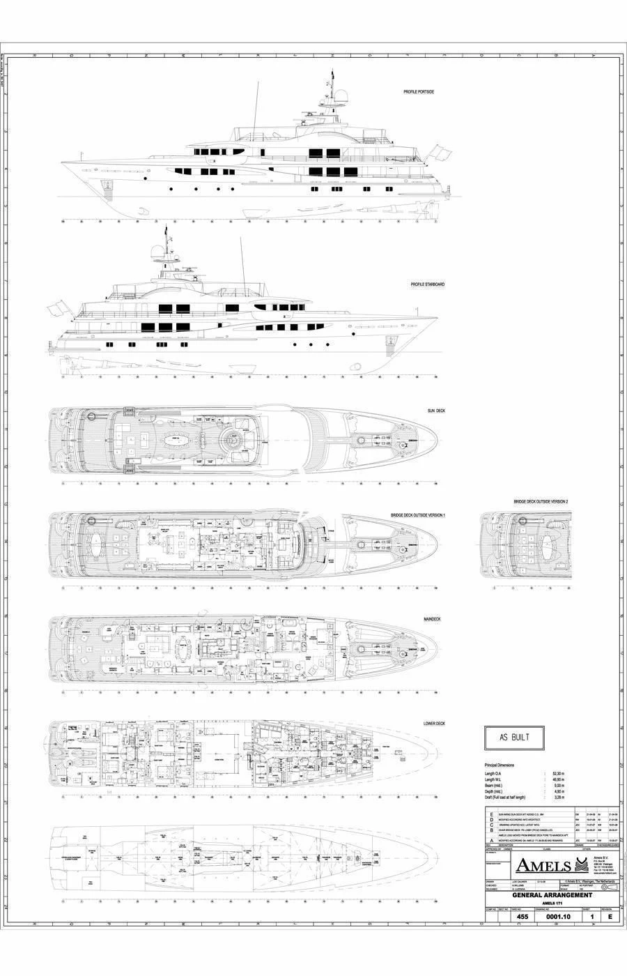 diagram aboard GRACE (YET) Yacht for Sale