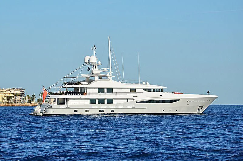 a white boat in the water aboard GRACE (YET) Yacht for Sale