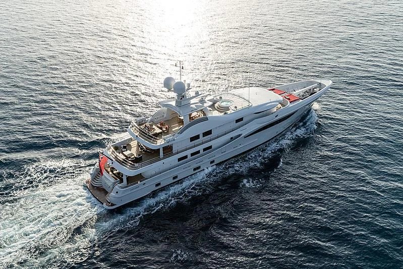 a boat in the water aboard GRACE (YET) Yacht for Sale