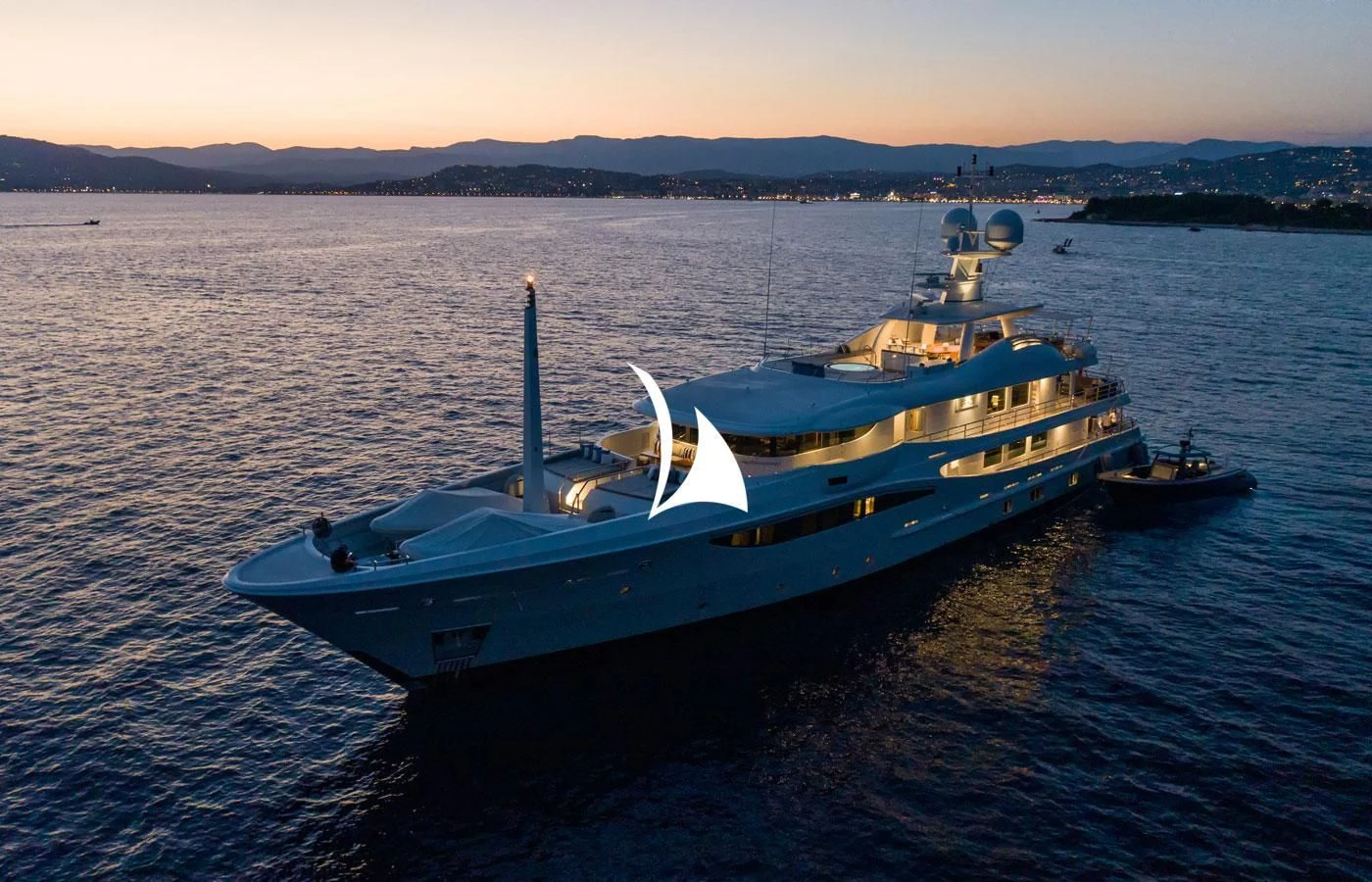 a boat on the water aboard GRACE (YET) Yacht for Sale
