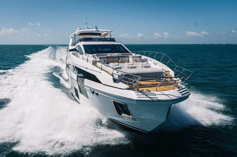 a boat on the water aboard ECLIPSE Yacht for Sale