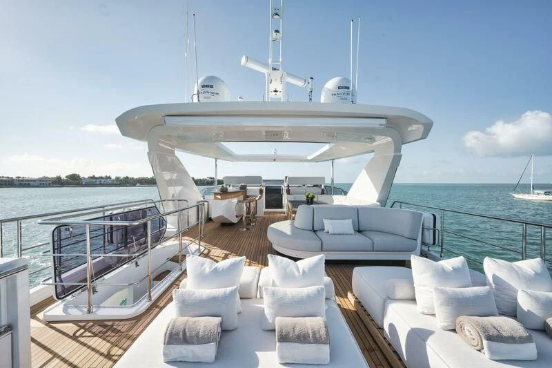 a boat on a body of water aboard ECLIPSE Yacht for Sale