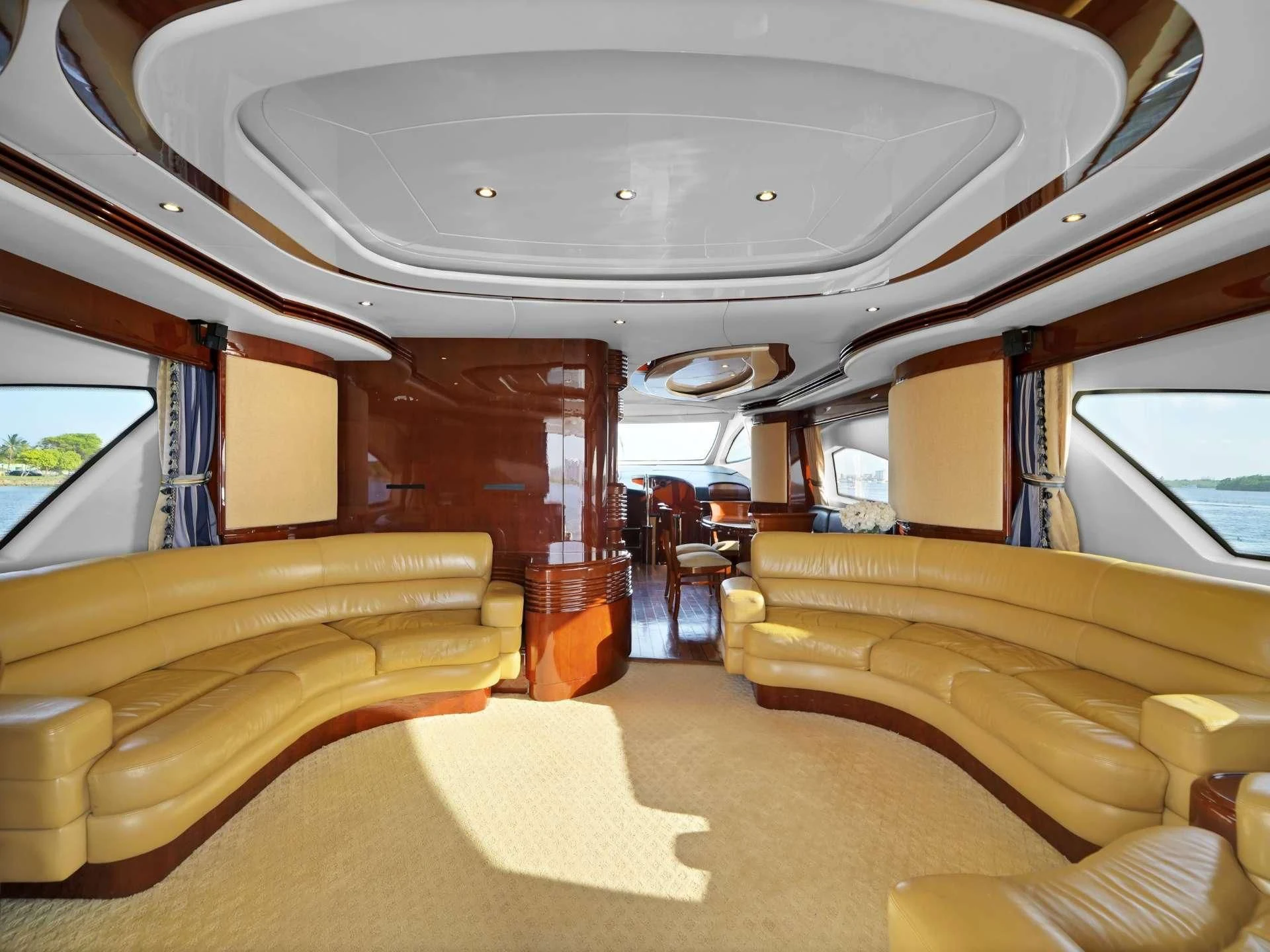 inside of a vehicle aboard DELMAR Yacht for Sale