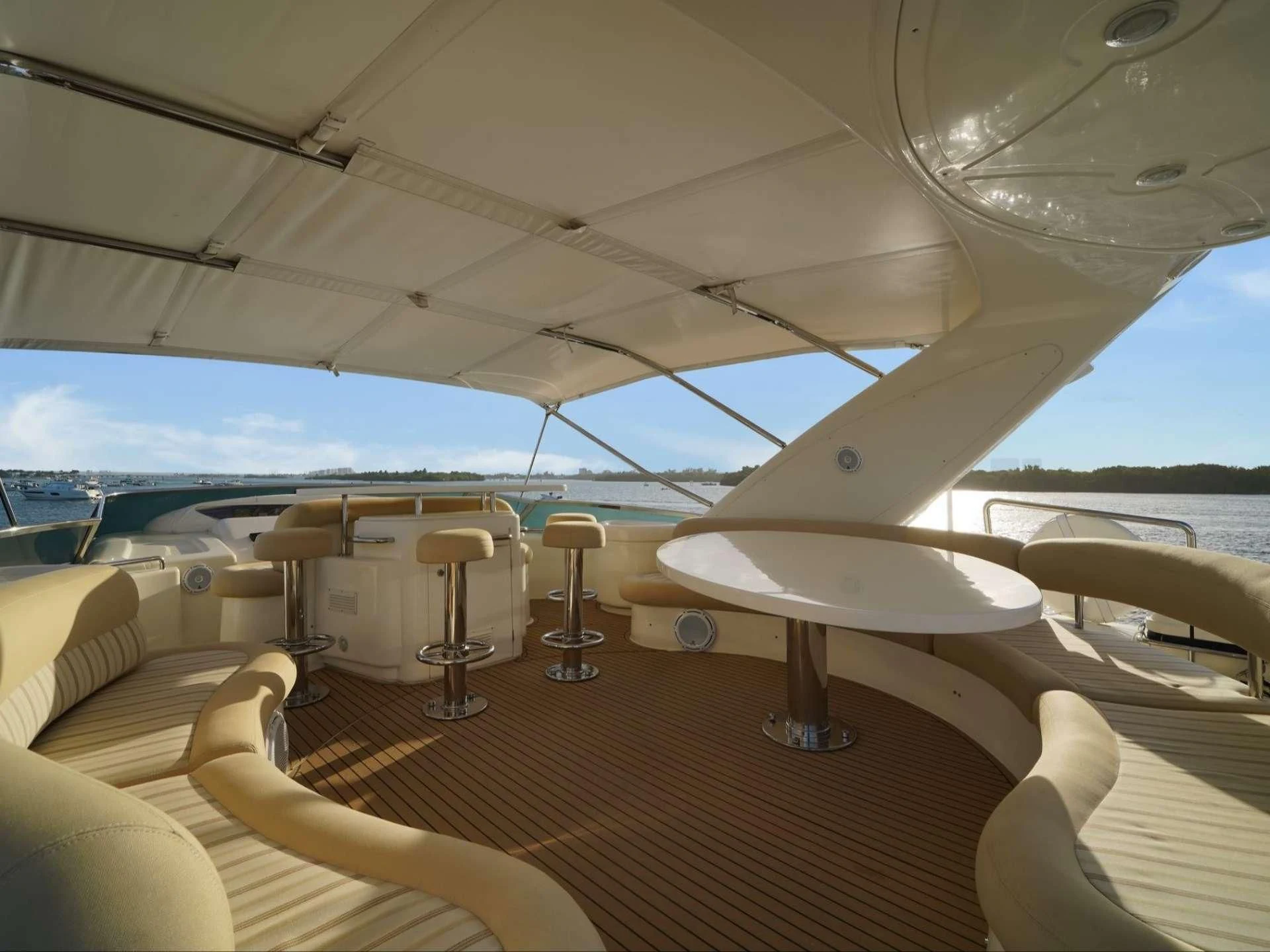 inside of a plane aboard DELMAR Yacht for Sale