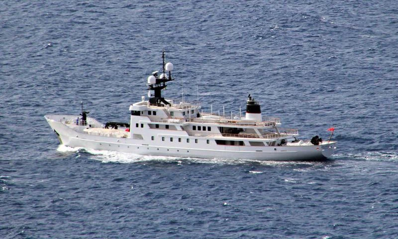 a white boat in the water aboard JESTER Yacht for Sale