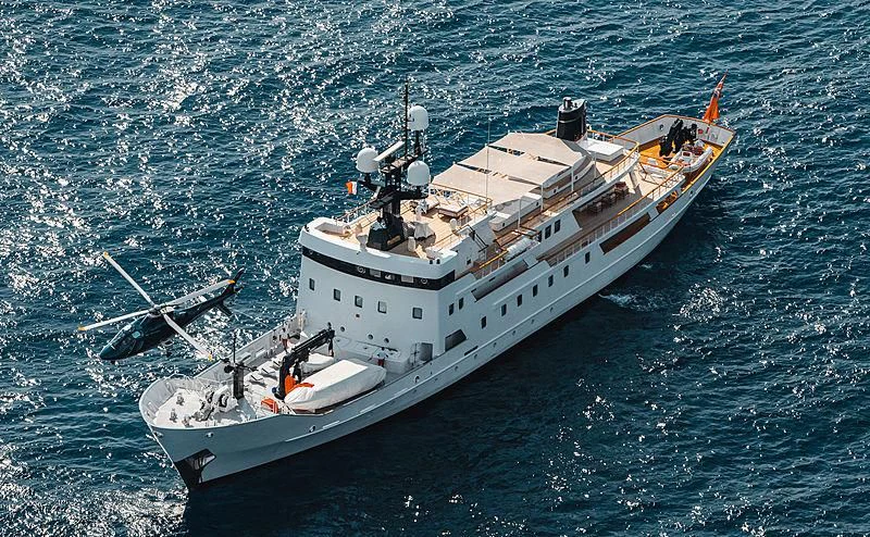 a ship in the water aboard JESTER Yacht for Sale