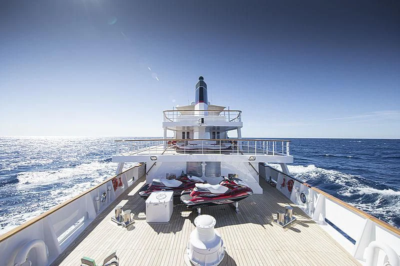 a boat on a boat aboard JESTER Yacht for Sale