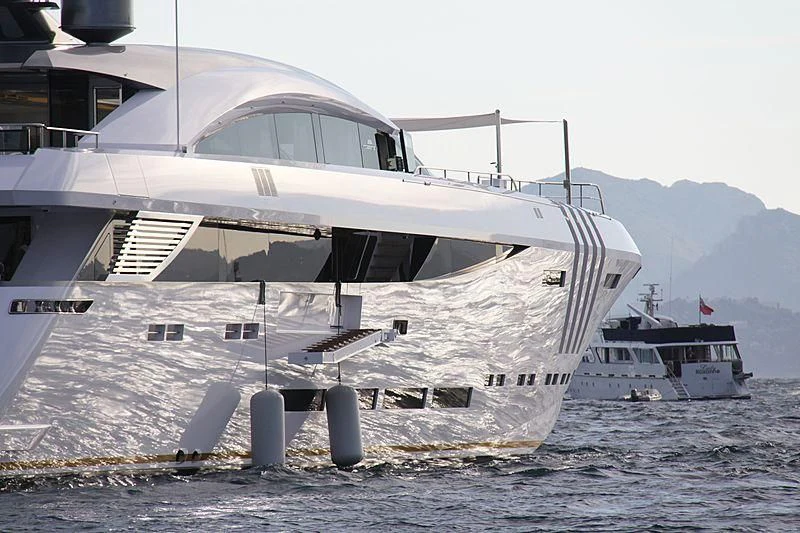 a boat on the water aboard VELLMARI Yacht for Sale