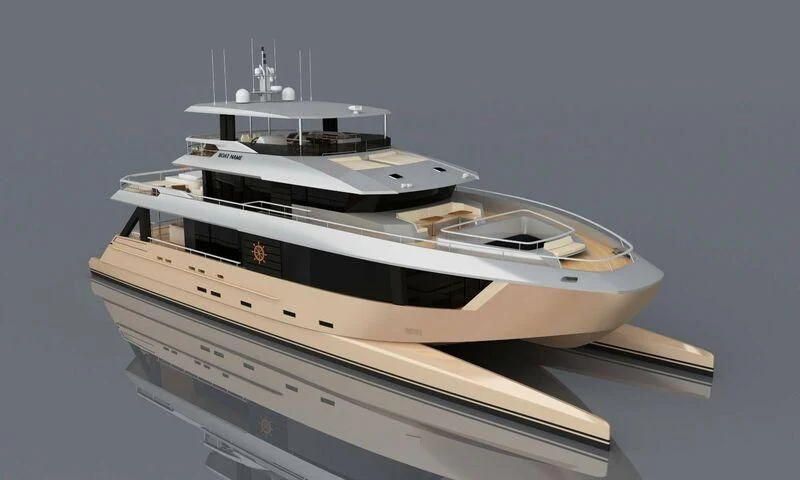 a white boat with a white interior aboard SEA SEARCHER INDEPENDENCE 110 Yacht for Sale