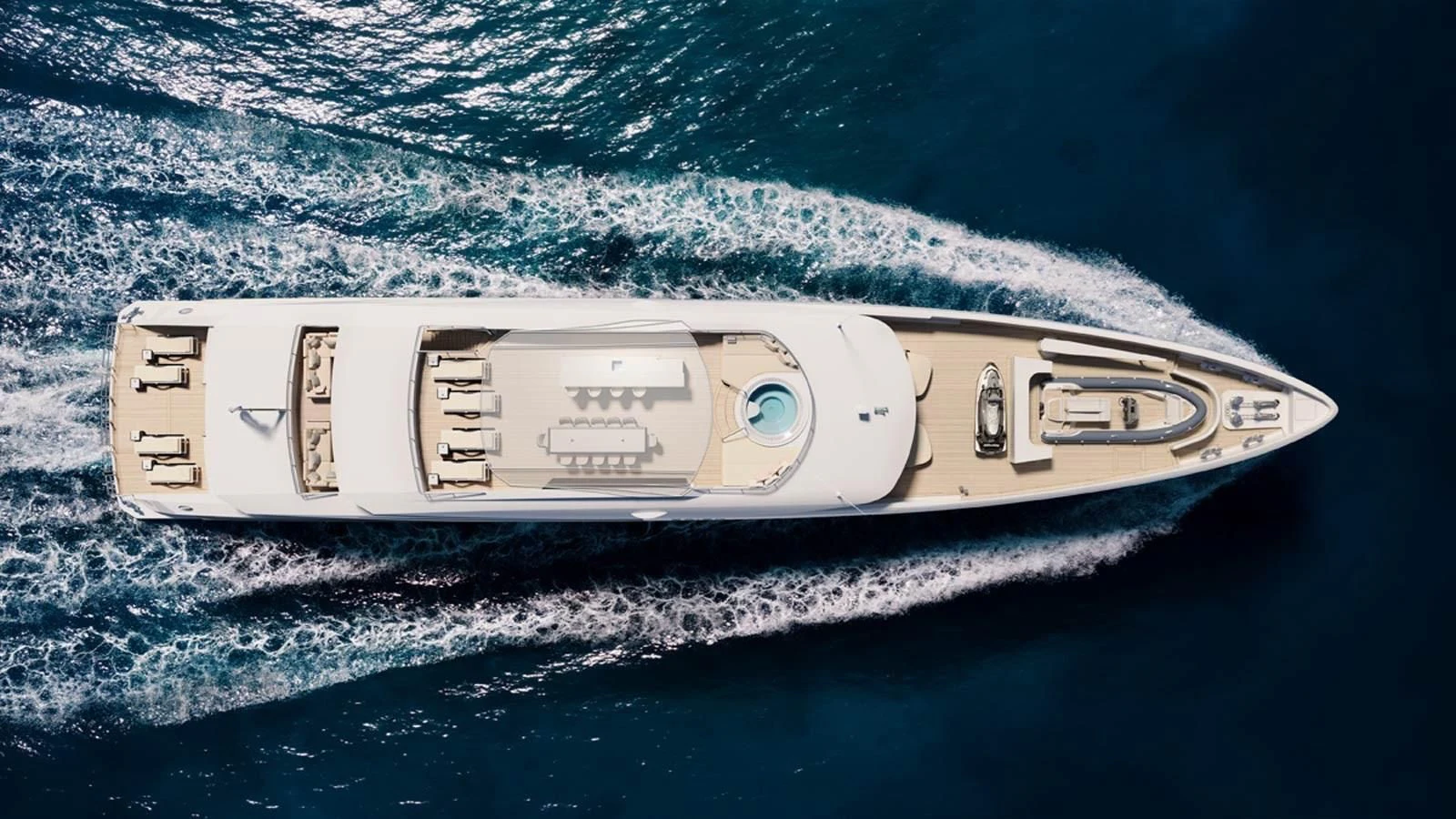 a space ship in the water aboard ALP Yacht for Sale