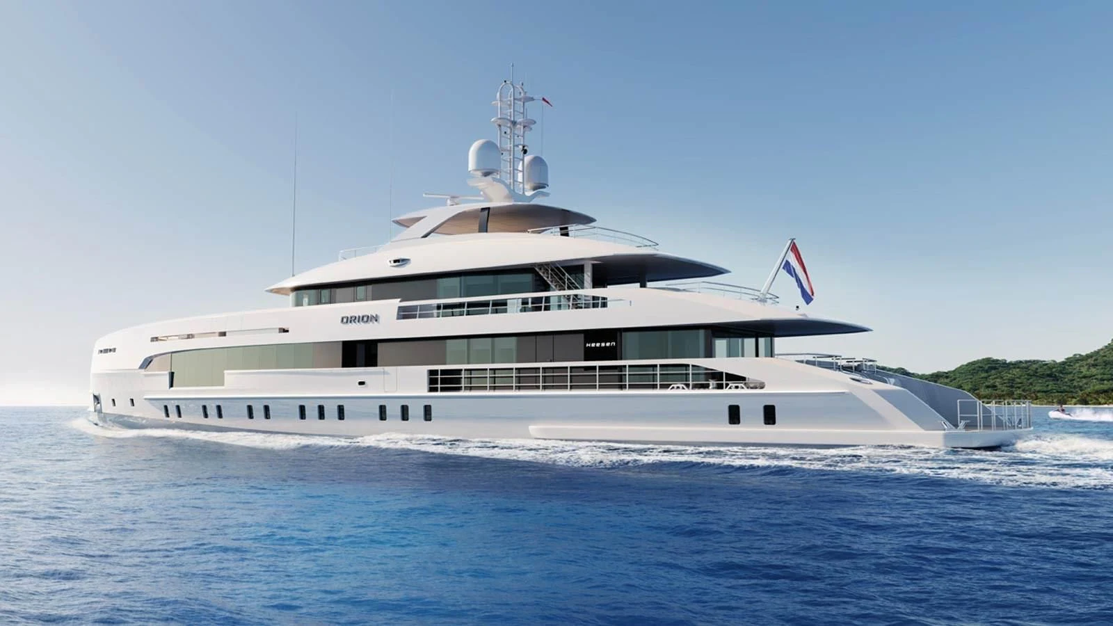 a large white boat aboard ALP Yacht for Sale