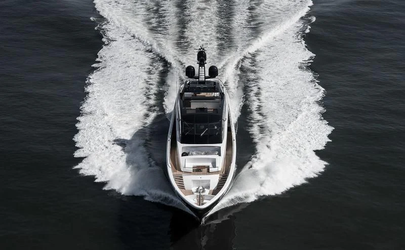 a car on a road aboard IRISHA Yacht for Sale