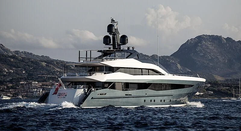 a boat on the water aboard IRISHA Yacht for Sale