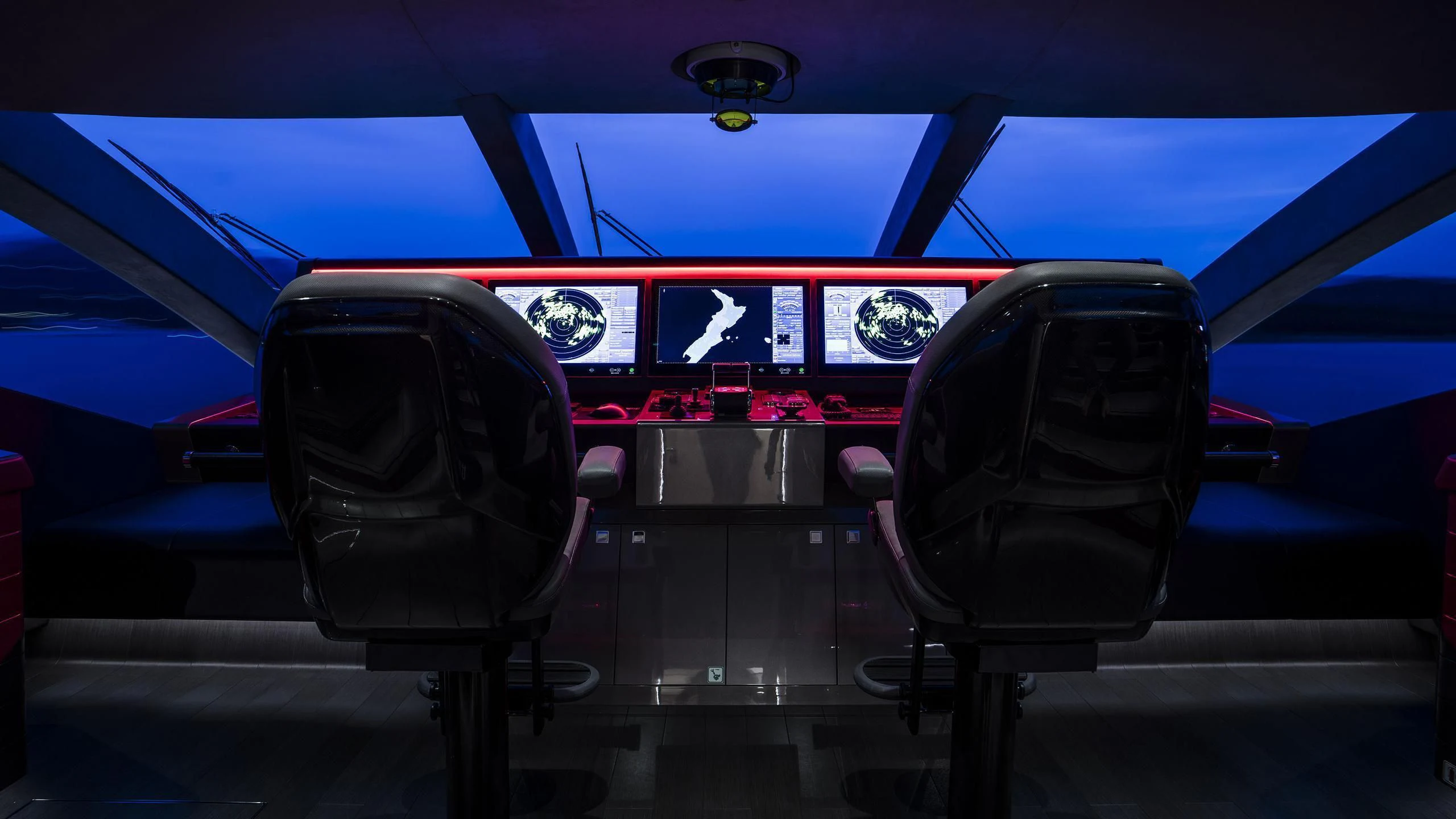 a car with a logo on the side aboard IRISHA Yacht for Sale