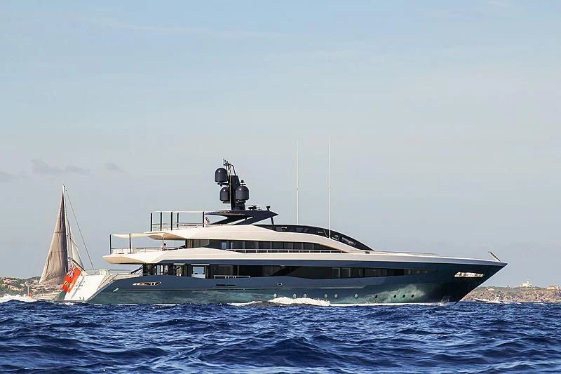a boat on the water aboard IRISHA Yacht for Sale