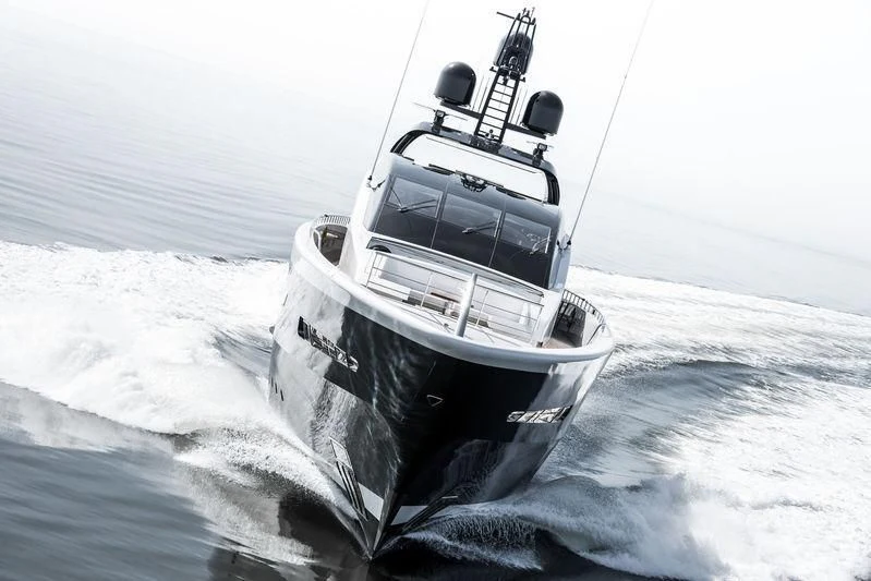 a boat in the water aboard IRISHA Yacht for Sale