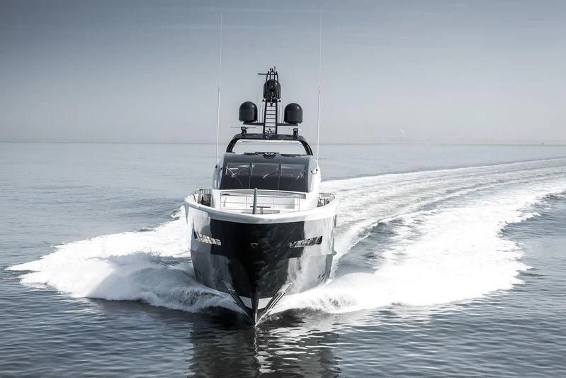 a boat in the water aboard IRISHA Yacht for Sale