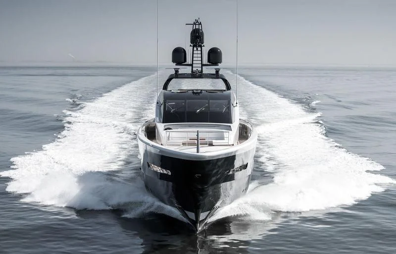 a boat in the water aboard IRISHA Yacht for Sale