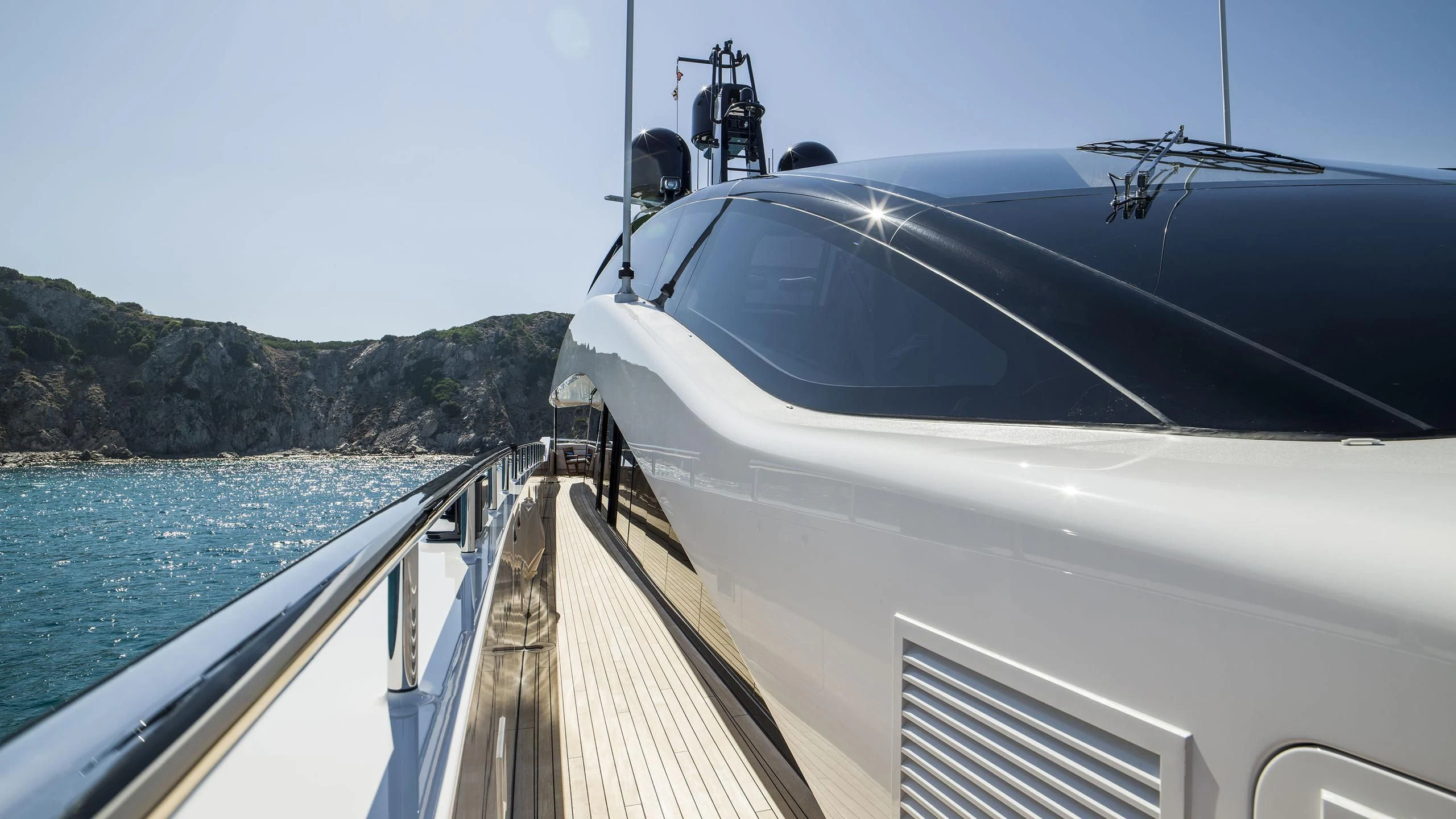 a boat on the water aboard IRISHA Yacht for Sale