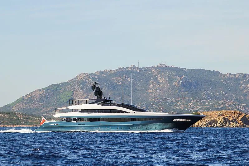 a boat in the water aboard IRISHA Yacht for Sale