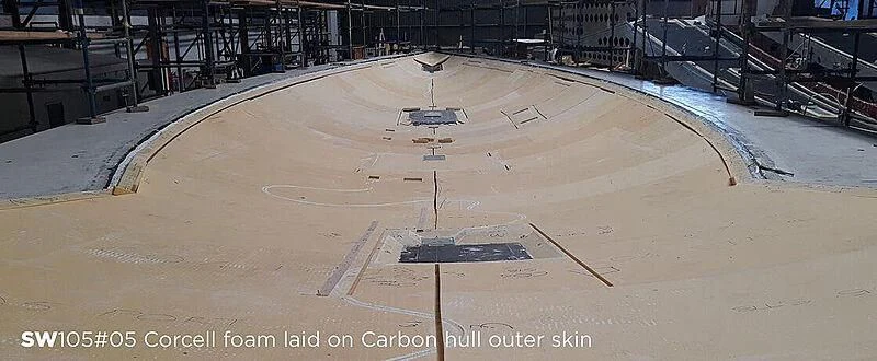 a large empty playground aboard SORVIND Yacht for Charter