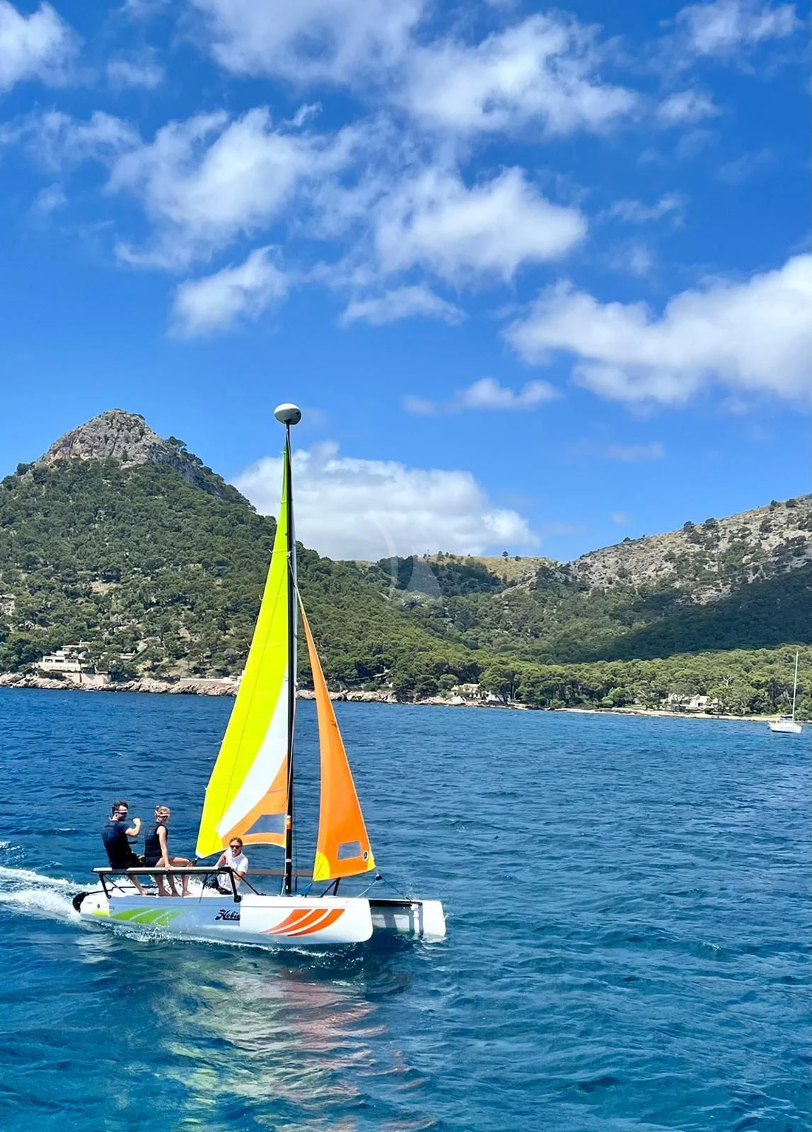 a sailboat on the water aboard SORVIND Yacht for Charter