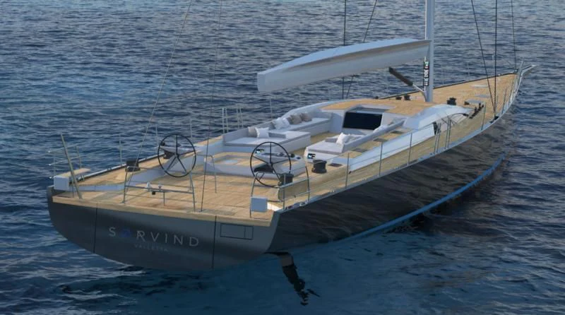 a boat in the water aboard SORVIND Yacht for Charter