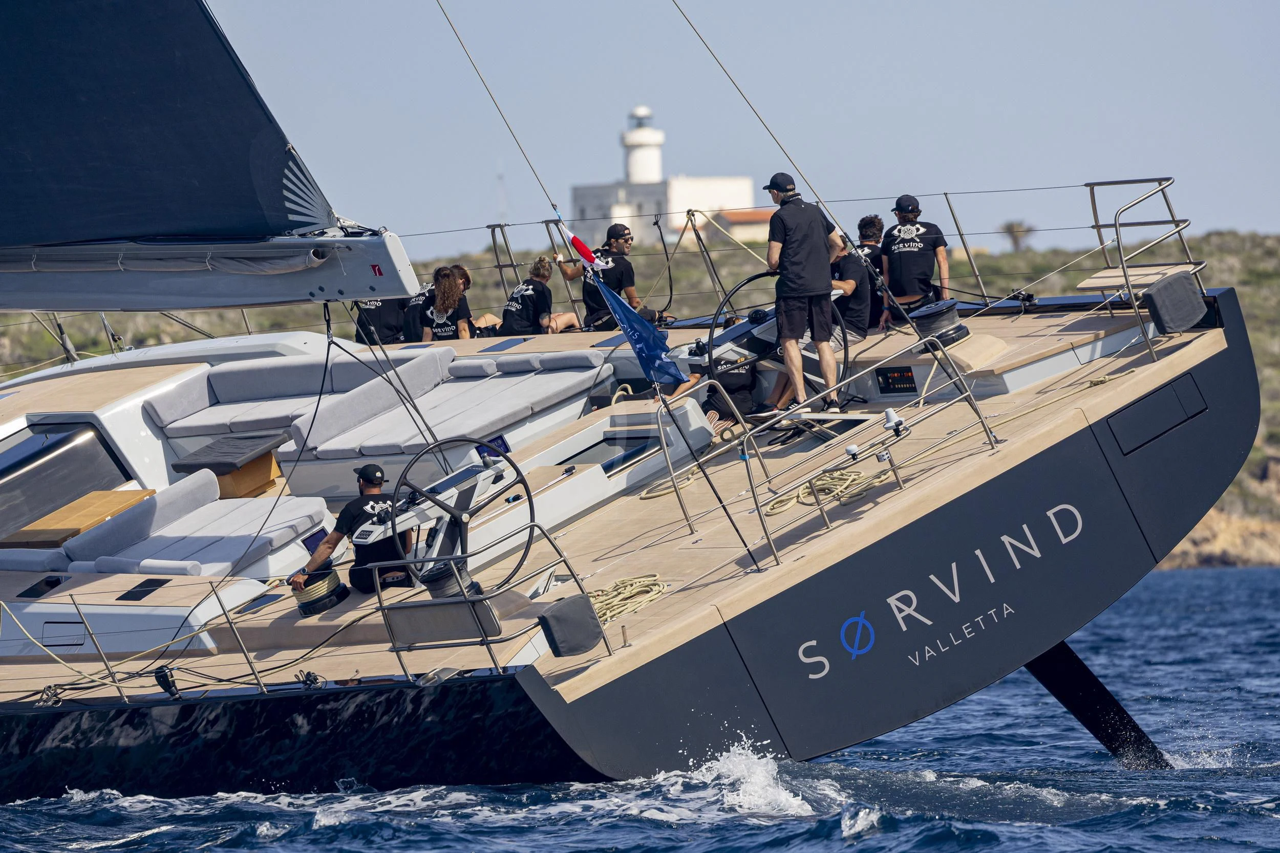 a group of people on a boat aboard SORVIND Yacht for Charter