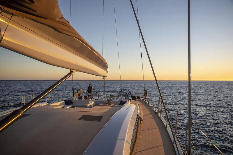 a boat on the water aboard SORVIND Yacht for Charter