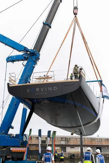 a boat on a dock aboard SORVIND Yacht for Charter