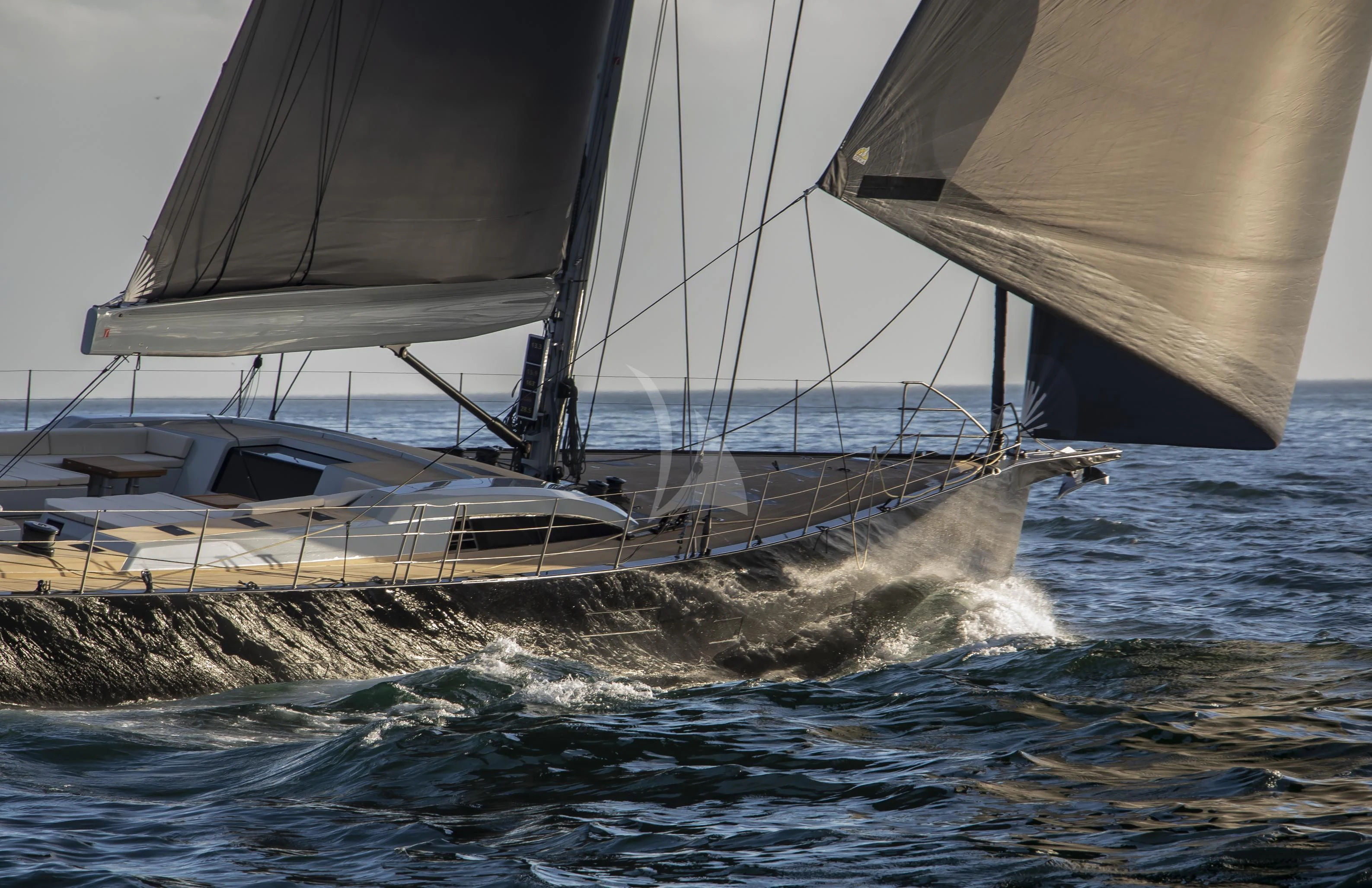 a sailboat on the water aboard SORVIND Yacht for Charter