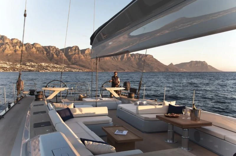 a boat on the water aboard SORVIND Yacht for Charter