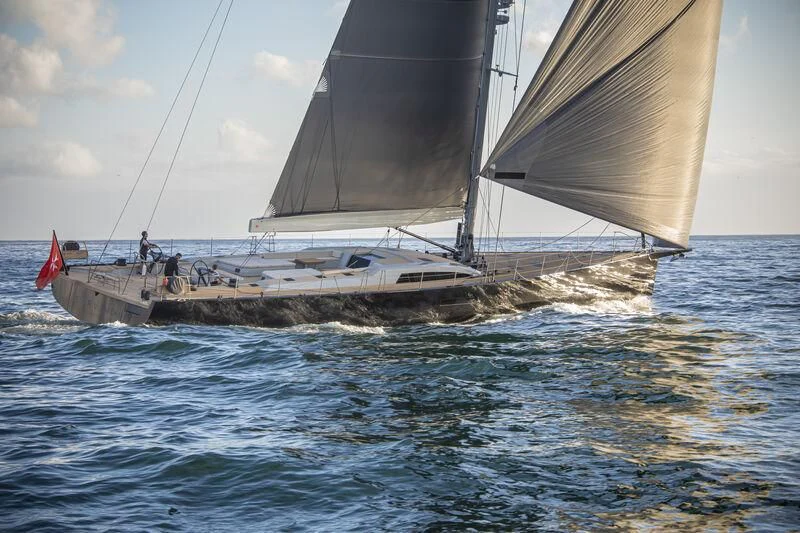 a sailboat on the water aboard SORVIND Yacht for Charter