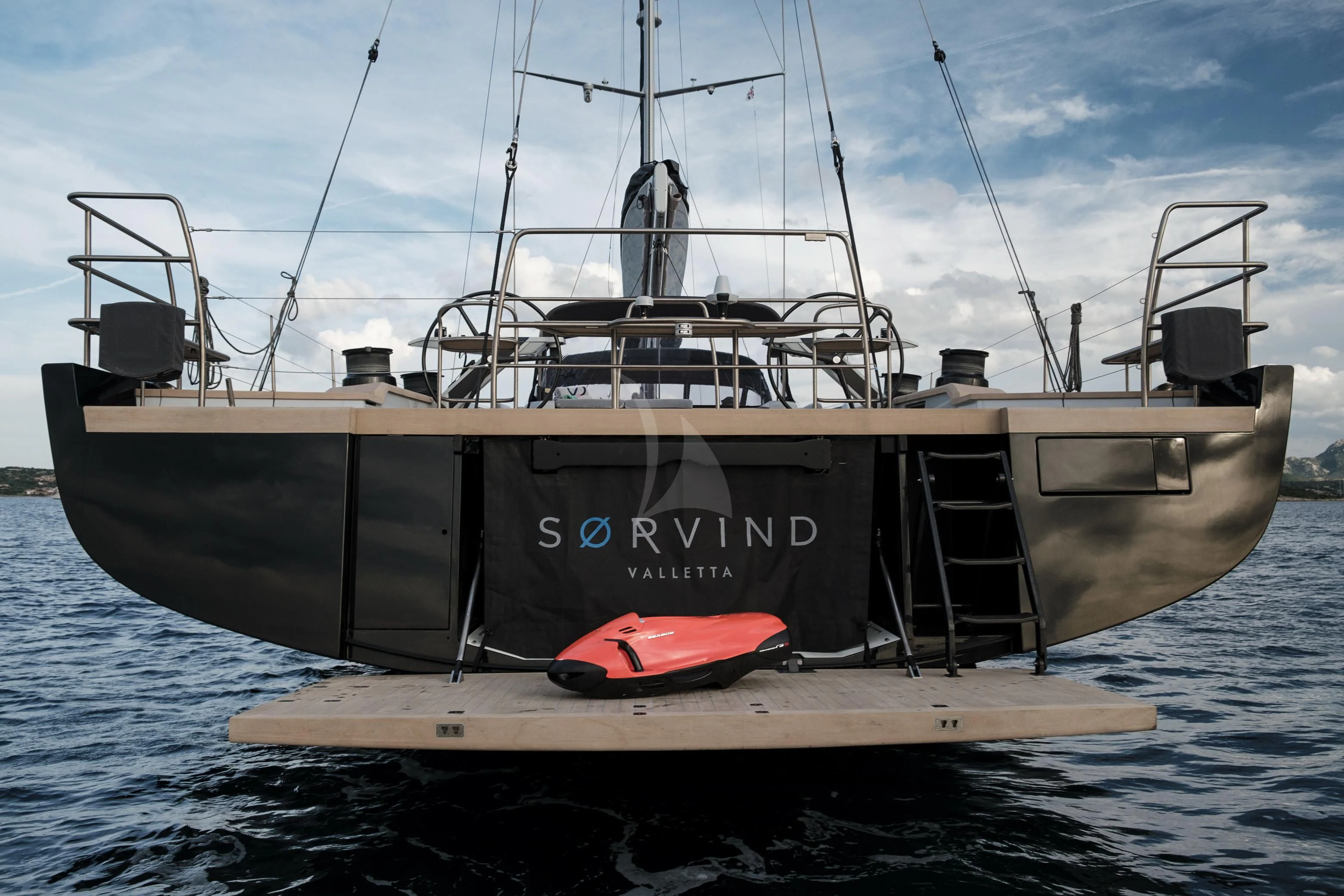 a boat in the water aboard SORVIND Yacht for Charter