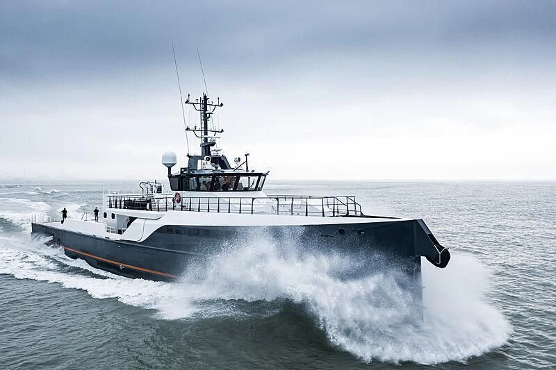 a boat in the water aboard GENE CHASER Yacht for Sale