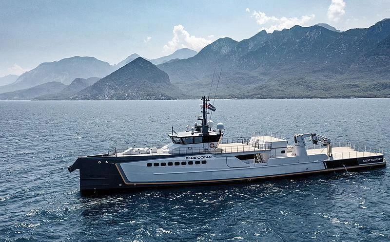 a boat in the water aboard GENE CHASER Yacht for Sale