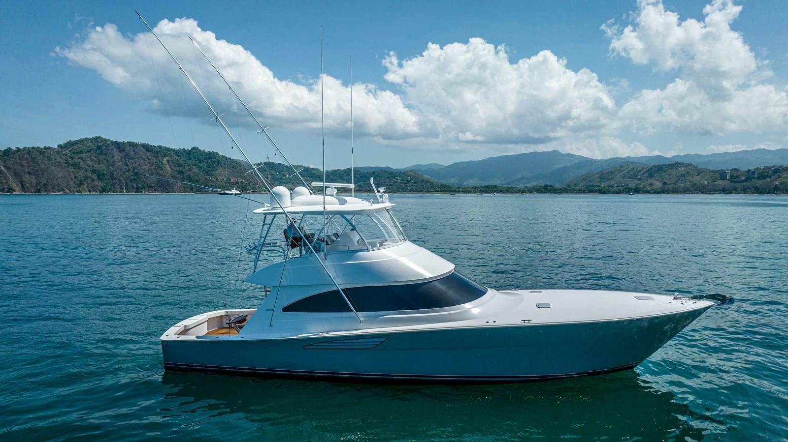 a boat on the water aboard MANA Yacht for Sale