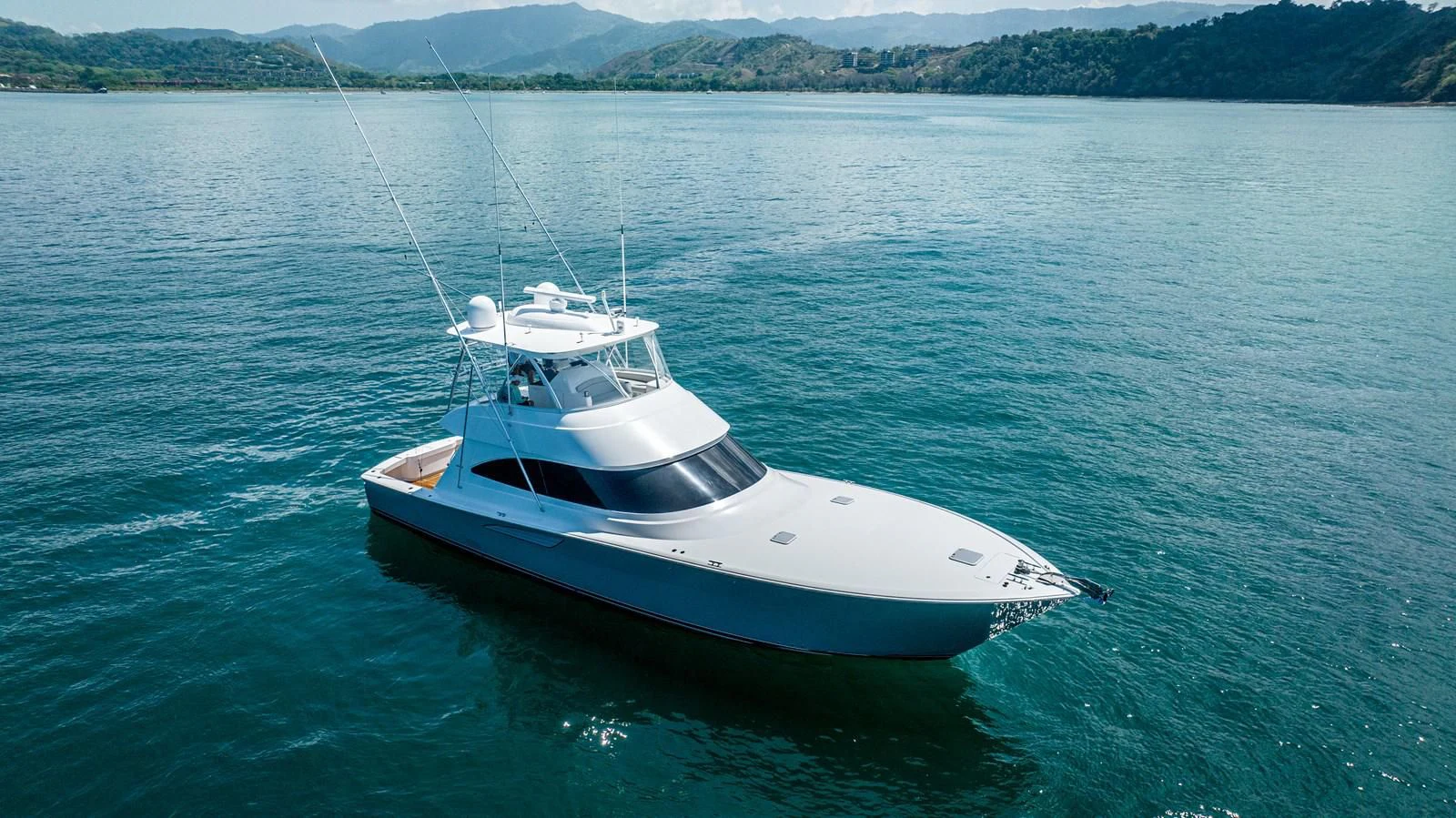 a boat on the water aboard MANA Yacht for Sale