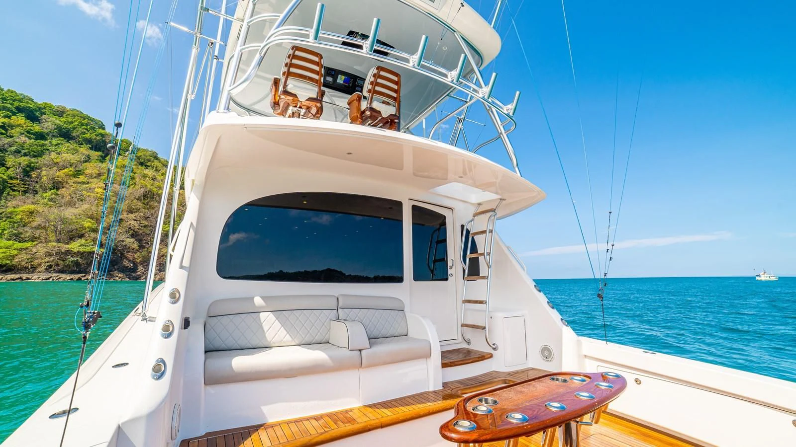 a boat on the water aboard MANA Yacht for Sale