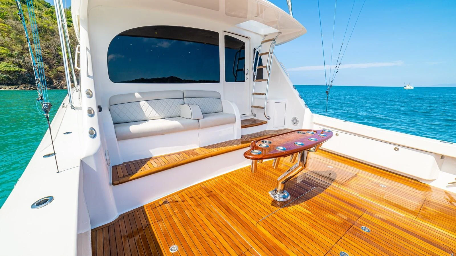 a boat on the water aboard MANA Yacht for Sale